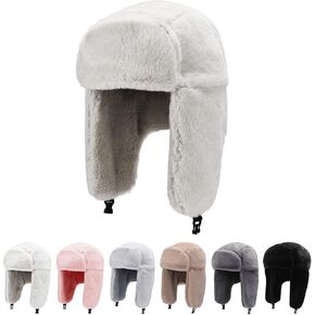 قبعات شتوية من Peicees للرجال والنساء قبعات شتوية Ushanka Trapper قبعة مع غطاء للأذنين أكثر دفئًا للبالغين من الأولاد والبنات