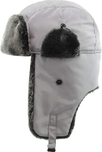 Basic Solid Blank Aviator Trapper hat Trooper Ear Flaps Ushanka Eskimo Russian Warm Winter Cold in Saudi Arabia