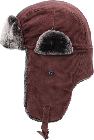 Basic Solid Blank Aviator Trapper hat Trooper Ear Flaps Ushanka Eskimo Russian Warm Winter Cold in Saudi Arabia