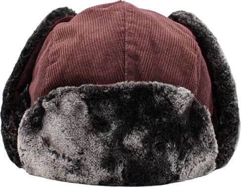 Basic Solid Blank Aviator Trapper hat Trooper Ear Flaps Ushanka Eskimo Russian Warm Winter Cold in Saudi Arabia
