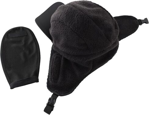 Home Prefer Waterproof Mens Winter Hat Fleece Lined Earflaps Visor Hat Face Cover in Kuwait