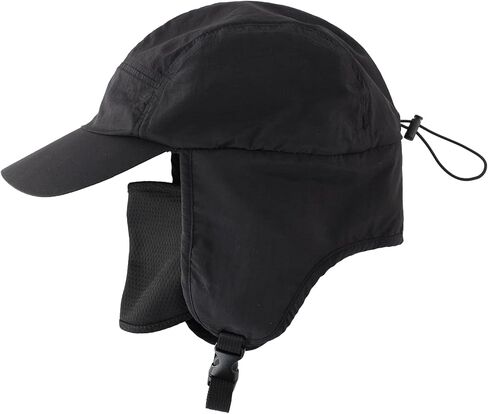 Home Prefer Waterproof Mens Winter Hat Fleece Lined Earflaps Visor Hat Face Cover in Kuwait