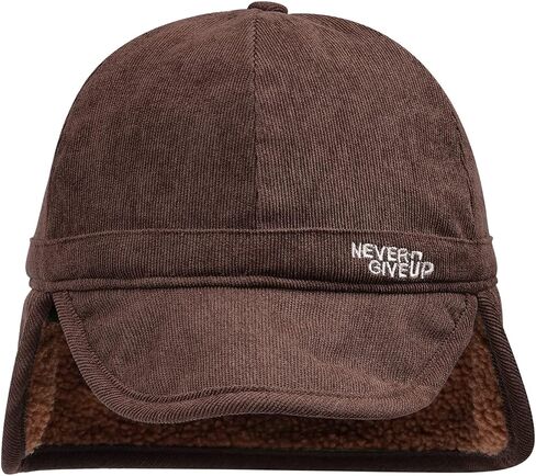 CLAPE Russian Trapper Ushanka Hat Eskimo Warm Pilot Cap Hats Earflaps Baseball Cap Visor Dad Hat for Outdoor Skiing in Saudi Arabia