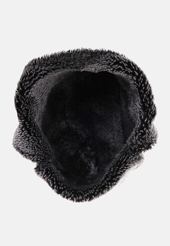 Unisex Trapper Hat with Genuine Fur - Winter Bomber Hat with Ear Flaps in Kuwait