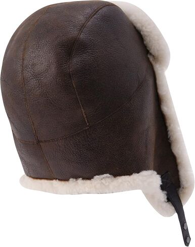 Unisex Trapper Hat with Genuine Fur - Winter Bomber Hat with Ear Flaps in Kuwait