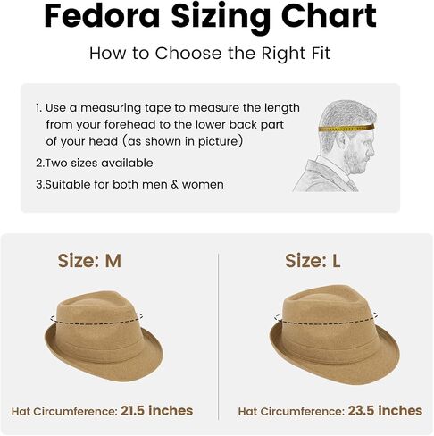Men's Classic Manhattan Structured Trilby Fedora Hat for Women in Kuwait