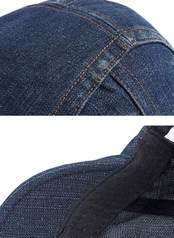2 Pack Mens Denim Cotton Newsboy Cap Ivy Gatsby Driving Hunting Cabbie Hats in Saudi Arabia
