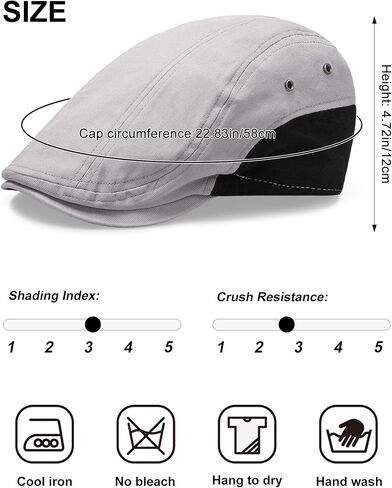 Zhanmai 4 Pieces Newsboy Hats for Men Summer Cabbie Cap Newsboy Flat CapIvy Cap Newsboy Hunting Hat for Men in Saudi Arabia