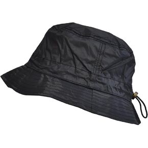 Toutacoo, Adjustable Bucket Rain Hat, Nylon Look