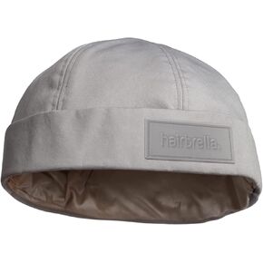 Hairbrella Brimless Docker Rain Hat for Men, Beanie, Satin-Lined Cap, Adjustable, Unisex Waterproof Hat, Cuff