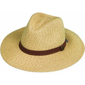 قبعة Wallaroo Hat Company الرجالية Outback Fedora Sun Hat - عامل حماية من الشمس 50+، حديثة، قابلة للتعديل، قابلة للتعبئة، مصممة في أستراليا