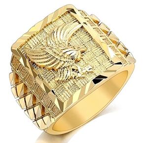 Eagle Ring, Hawk Ring for Men, American Bald Eagle Ring Norse Viking Eagle Ring Eagle Jewelry, Celtic Eagle Ring Hip Hop Flying Eagle Band Ring Punk Eagle Animal Ring for Boys in Saudi Arabia