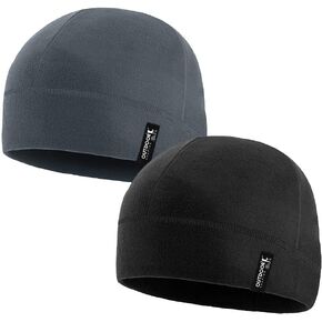 Tactical Fleece Cap Winter Warm Beanie Multi-Season Watch Cap Military Army 2 Pack