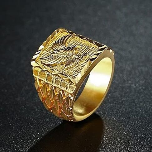 Eagle Ring, Hawk Ring for Men, American Bald Eagle Ring Norse Viking Eagle Ring Eagle Jewelry, Celtic Eagle Ring Hip Hop Flying Eagle Band Ring Punk Eagle Animal Ring for Boys in Saudi Arabia