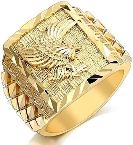 Eagle Ring, Hawk Ring for Men, American Bald Eagle Ring Norse Viking Eagle Ring Eagle Jewelry, Celtic Eagle Ring Hip Hop Flying Eagle Band Ring Punk Eagle Animal Ring for Boys in Saudi Arabia