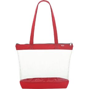 Clear Shoulder Zipper Tote in Kuwait