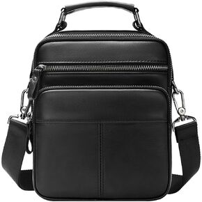 Genuine Leather Messenger Bag for Men, Work Crossbody Handbag Bag Casual Shoulder Day Pack 9.1 inch Briefcase in Kuwait