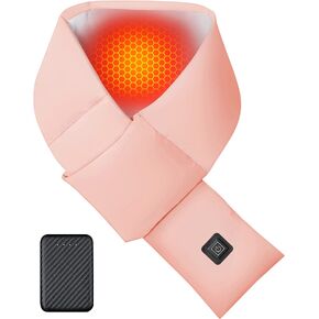 وشاح ساخن - وسادة تدفئة للرقبة، أوشحة قابلة لإعادة الشحن للرجال والنساء مع بطارية، 3 مستويات تسخين، هدية عيد الميلاد in Kuwait