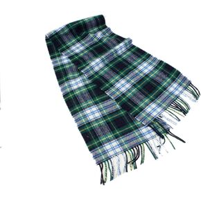 100% Irish Lambswool Plaid Scarf, Soft & Warm, Celtic Tartan Pattern, Imported