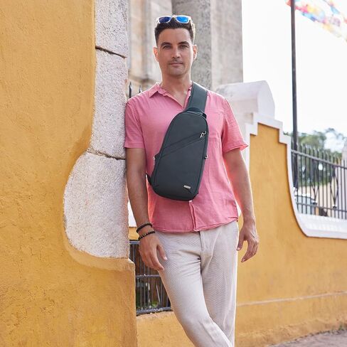 Travelon AT Classic Sling Bag, Black, One Size in Saudi Arabia