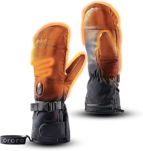 ORORO Heated Mittens for Women and Men, Rechargeable Heated Gloves for Skiing Hiking and Arthritic Hands in Saudi Arabia
