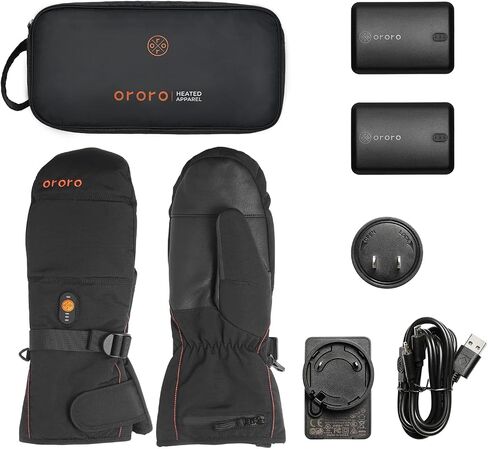 ORORO Heated Mittens for Women and Men, Rechargeable Heated Gloves for Skiing Hiking and Arthritic Hands in Saudi Arabia