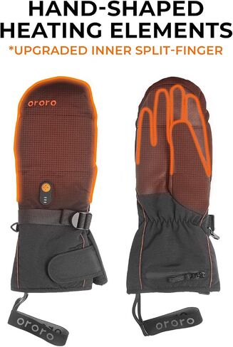ORORO Heated Mittens for Women and Men, Rechargeable Heated Gloves for Skiing Hiking and Arthritic Hands in Saudi Arabia