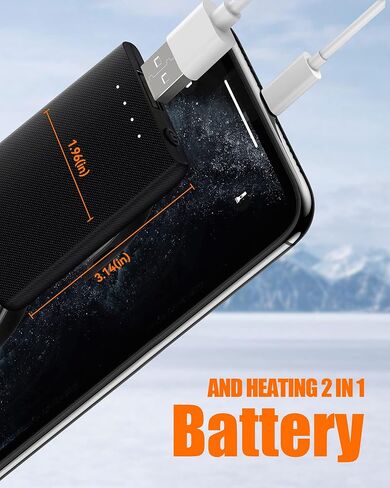 وشاح ساخن - وسادة تدفئة للرقبة، أوشحة قابلة لإعادة الشحن للرجال والنساء مع بطارية، 3 مستويات تسخين، هدية عيد الميلاد in Kuwait