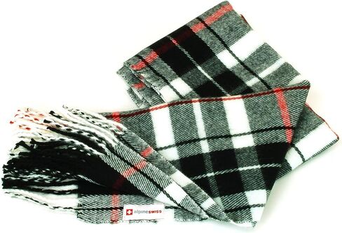Alpine Swiss Mens Plaid Scarf Softer Than Cashmere Scarves Winter Shawl in Saudi Arabia