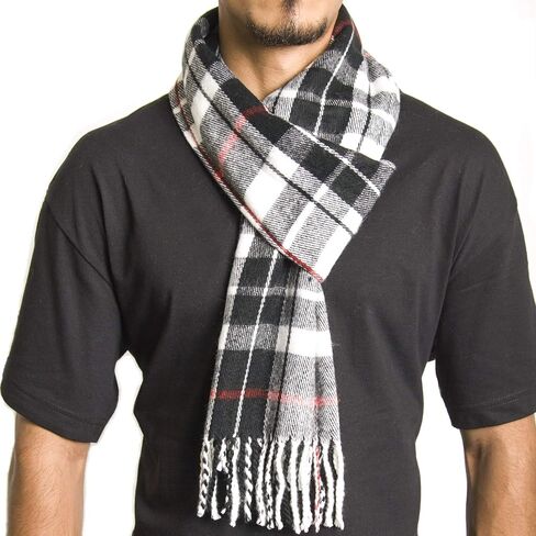 Alpine Swiss Mens Plaid Scarf Softer Than Cashmere Scarves Winter Shawl in Saudi Arabia