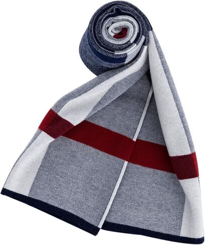 Lallier Men's Merino Wool Scarf, Long Winter Neckwear with Gift Box in Kuwait