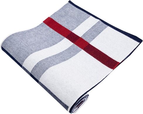 Lallier Men's Merino Wool Scarf, Long Winter Neckwear with Gift Box in Kuwait