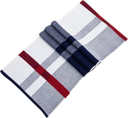 Lallier Men's Merino Wool Scarf, Long Winter Neckwear with Gift Box in Kuwait