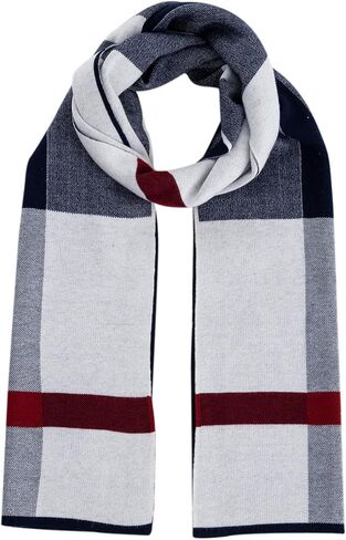 Lallier Men's Merino Wool Scarf, Long Winter Neckwear with Gift Box in Kuwait
