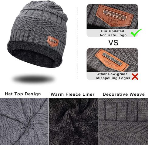 MAYLISACC قبعة صغيرة متماسكة للشتاء ووشاح أو قفازات تعمل باللمس مجموعة من قطعتين للرجال والنساء in Kuwait