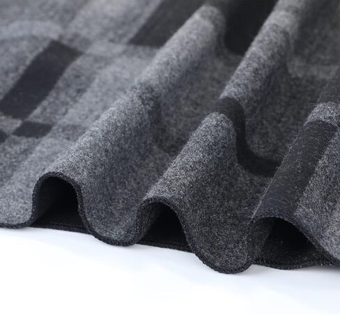 Mens Winter Warm Cashmere Scarf Plaid Tassel Scarf for Men Soft Long Cotton Scarves in Saudi Arabia