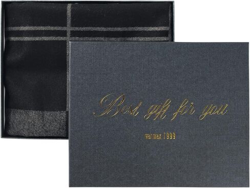 Mens Winter Warm Cashmere Scarf Plaid Tassel Scarf for Men Soft Long Cotton Scarves in Saudi Arabia