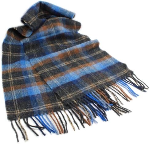 100% Irish Lambswool Plaid Scarf, Soft & Warm, Celtic Tartan Pattern, Imported in Saudi Arabia