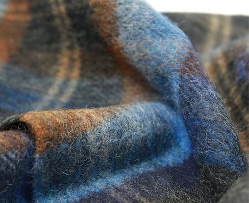 100% Irish Lambswool Plaid Scarf, Soft & Warm, Celtic Tartan Pattern, Imported in Saudi Arabia