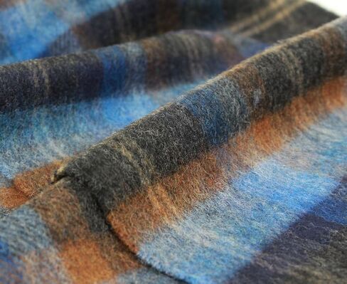 100% Irish Lambswool Plaid Scarf, Soft & Warm, Celtic Tartan Pattern, Imported in Saudi Arabia