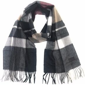 Hickey Freeman Patterned 100% Italian Cashmere Scarf for Men – Ultra-Soft Men’s Winter Scarves, 66-Inches x 12-Inches