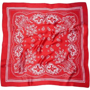 VANLINKER 27.5 Inches Silk Head Scarf for Women Men Vintage Bandanas Satin Hair Scarf Silk Wrap Neck Square Scarves VL9549 in Saudi Arabia