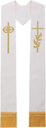 BLESSUME Pastor Wedding Embroidery Stole in Saudi Arabia