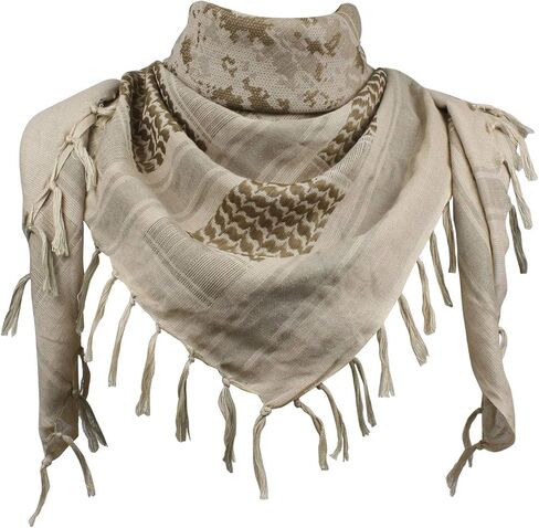 Explore Land Cotton Shemagh Tactical Desert Scarf Wrap in Saudi Arabia