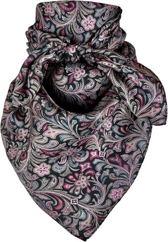Austin Accent Cowboy Bandana 100% Silk Scarf Wild Rag 34 Inch Multiple Colors in Saudi Arabia