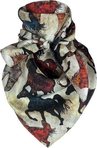 Austin Accent Cowboy Bandana 100% Silk Scarf Wild Rag 34 Inch Multiple Colors in Saudi Arabia