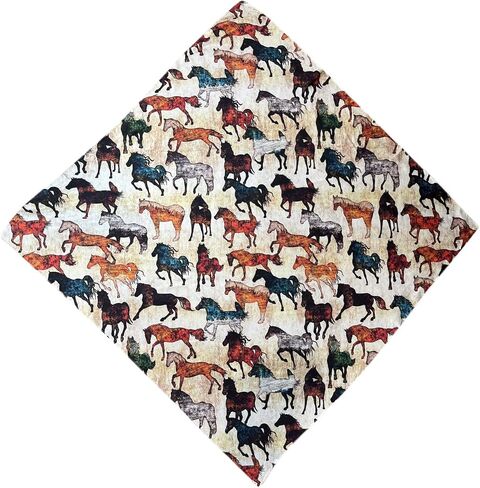 Austin Accent Cowboy Bandana 100% Silk Scarf Wild Rag 34 Inch Multiple Colors in Saudi Arabia