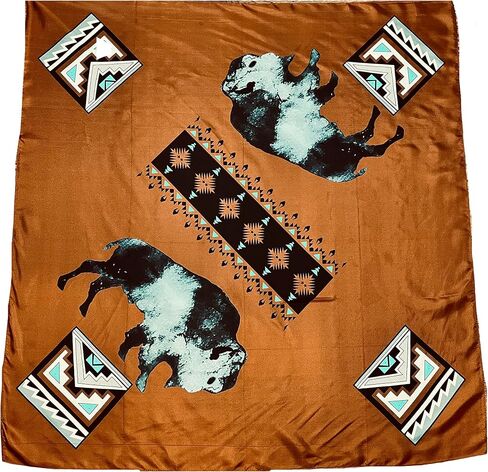 Austin Accent Cowboy Bandana 100% Silk Scarf Wild Rag 34 Inch Multiple Colors in Saudi Arabia