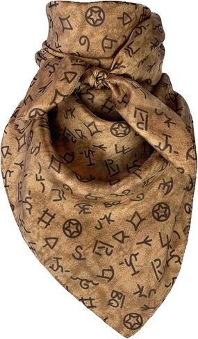 Austin Accent Cowboy Bandana 100% Silk Scarf Wild Rag 34 Inch Multiple Colors in Saudi Arabia