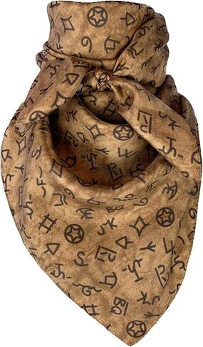 Austin Accent Cowboy Bandana 100% Silk Scarf Wild Rag 34 Inch Multiple Colors in Saudi Arabia